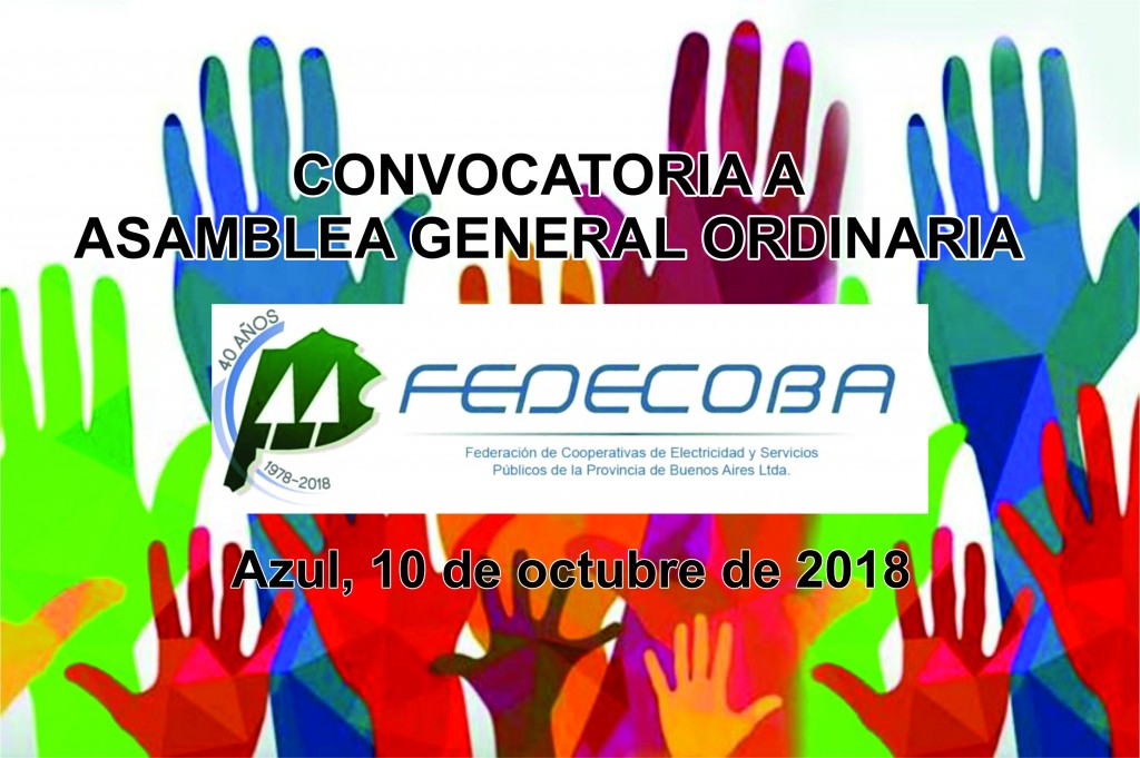 Convocatoria a Asamblea General Ordinaria octubre 2018