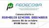 CONVOCATORIA A ASAMBLEA GENERAL ORDINARIA DE FEDECOBA